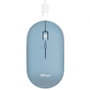 Trust Puck Ratón inalámbrico Bluetooth recargable azul